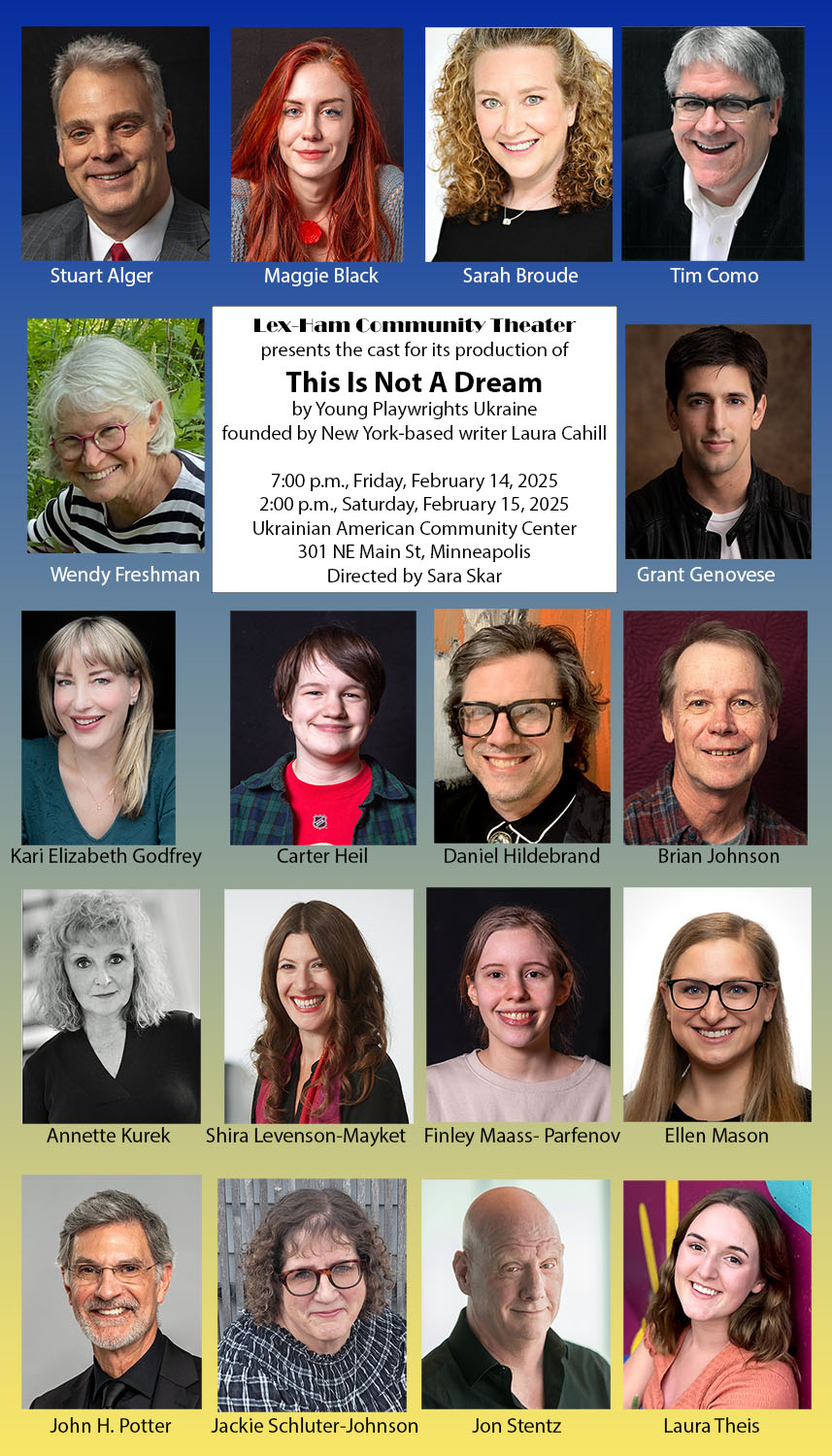 Cast photo for Lex-Ham Community Theater's production of This Is Not A Dream